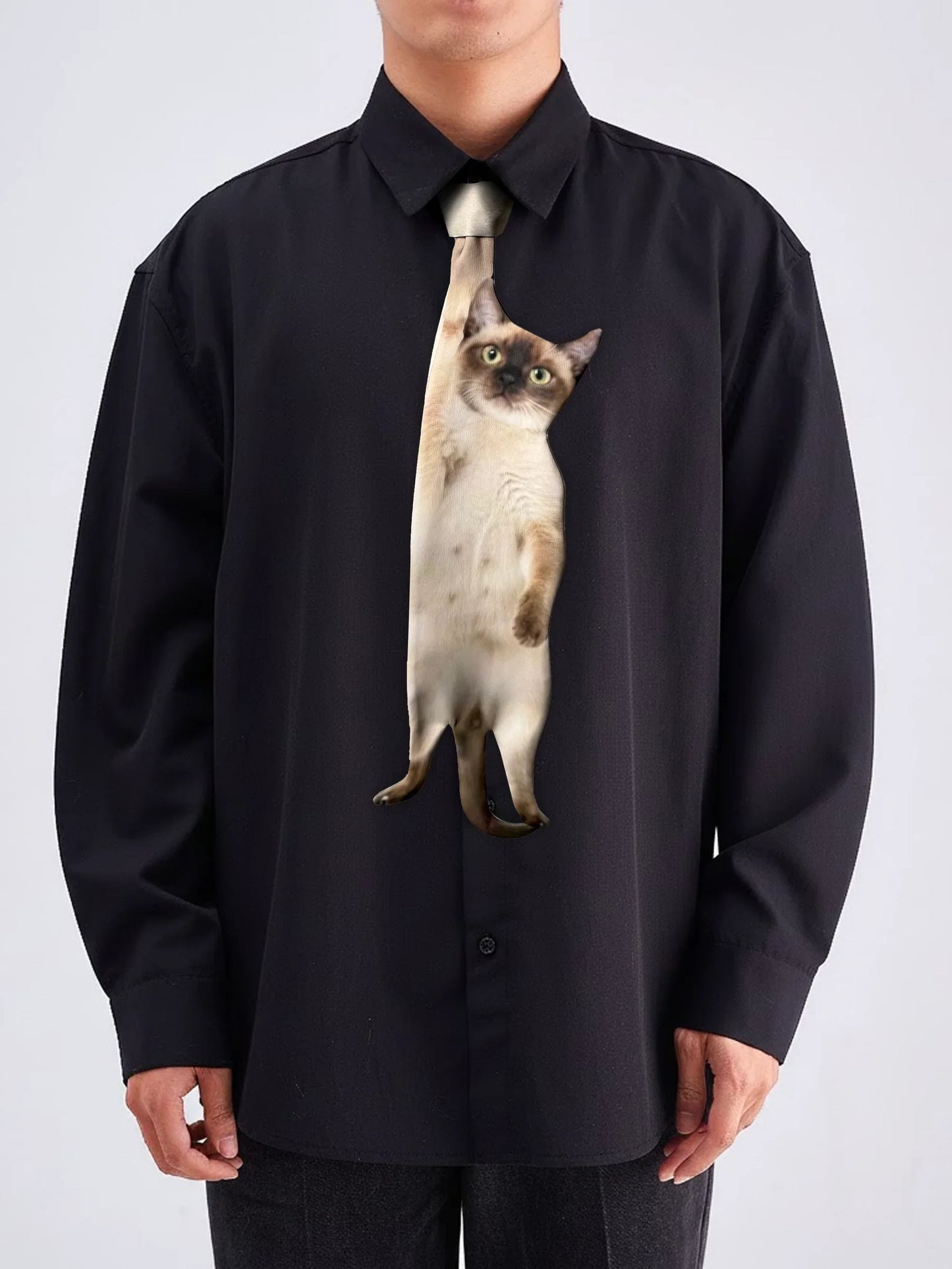 3D🐾Basic Pet Tie – Cat Animal Pattern Tie