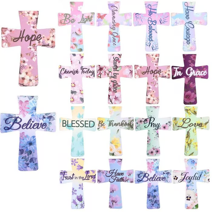 📖16 Pcs Magnetic Cross Bookmarks Gifts for Bible Study, Readers, Teachers, Students🌸✝️