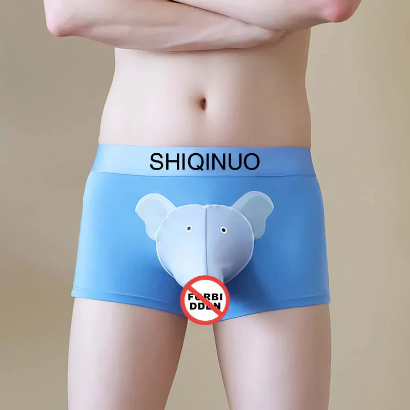 🎉 Fun Elephant Men's Modal Boxer Shorts