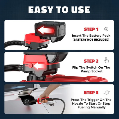 🔥Cordless Fuel Transfer Pump Compatible🔥with DeWalt 20V & Milwaukee 18V Batteries