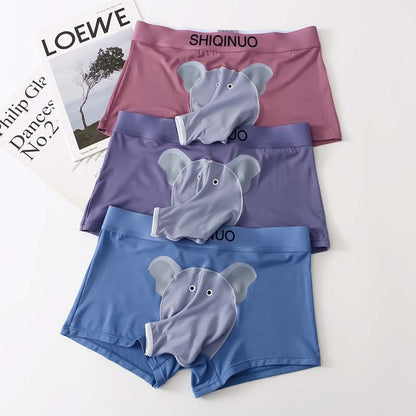 🎉 Fun Elephant Men's Modal Boxer Shorts