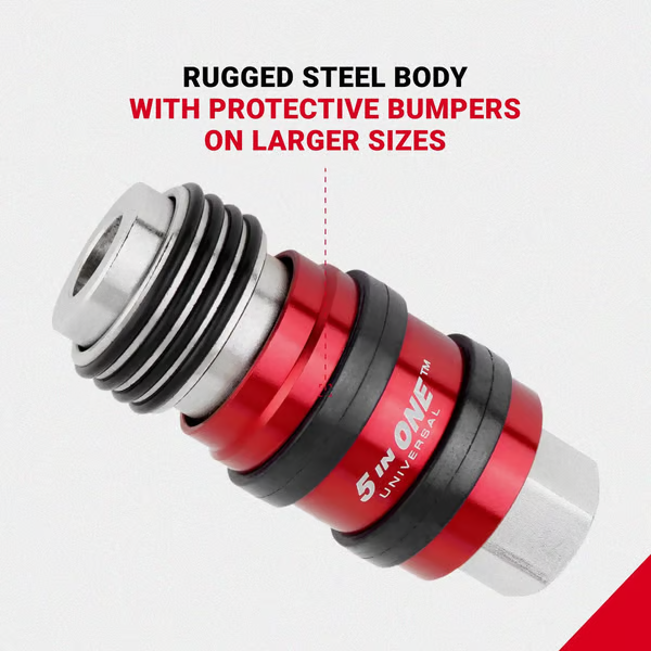 5-in-1 Universal Safety Exhaust Air Coupler