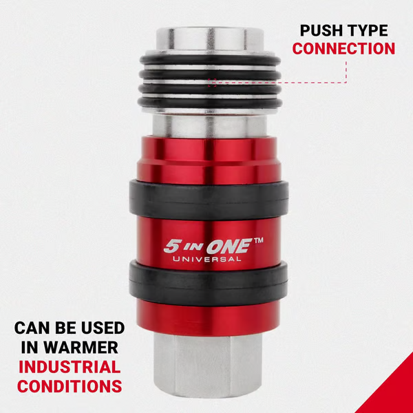 5-in-1 Universal Safety Exhaust Air Coupler