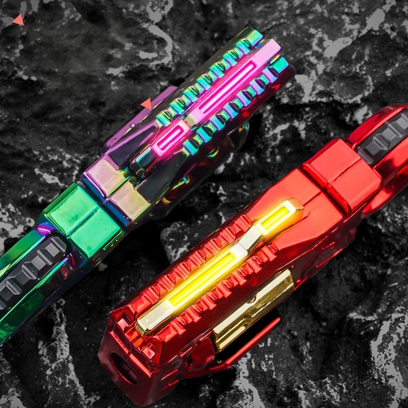 Mini Ring Decompression Launcher Alloy Shell Ejecting Model Fidget Toy