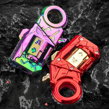 Mini Ring Decompression Launcher Alloy Shell Ejecting Model Fidget Toy