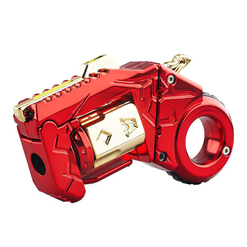 Mini Ring Decompression Launcher Alloy Shell Ejecting Model Fidget Toy