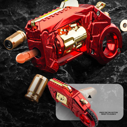 Mini Ring Decompression Launcher Alloy Shell Ejecting Model Fidget Toy