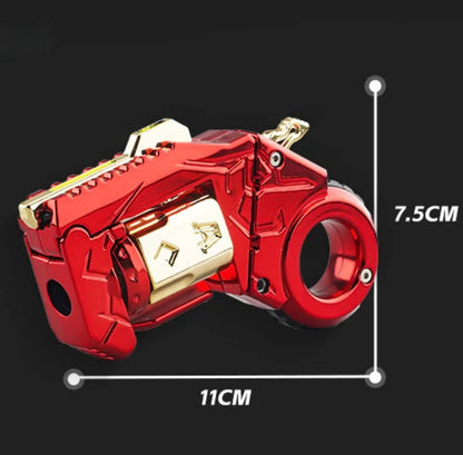 Mini Ring Decompression Launcher Alloy Shell Ejecting Model Fidget Toy