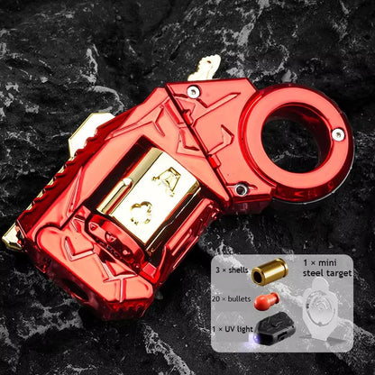 Mini Ring Decompression Launcher Alloy Shell Ejecting Model Fidget Toy