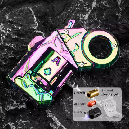 Mini Ring Decompression Launcher Alloy Shell Ejecting Model Fidget Toy