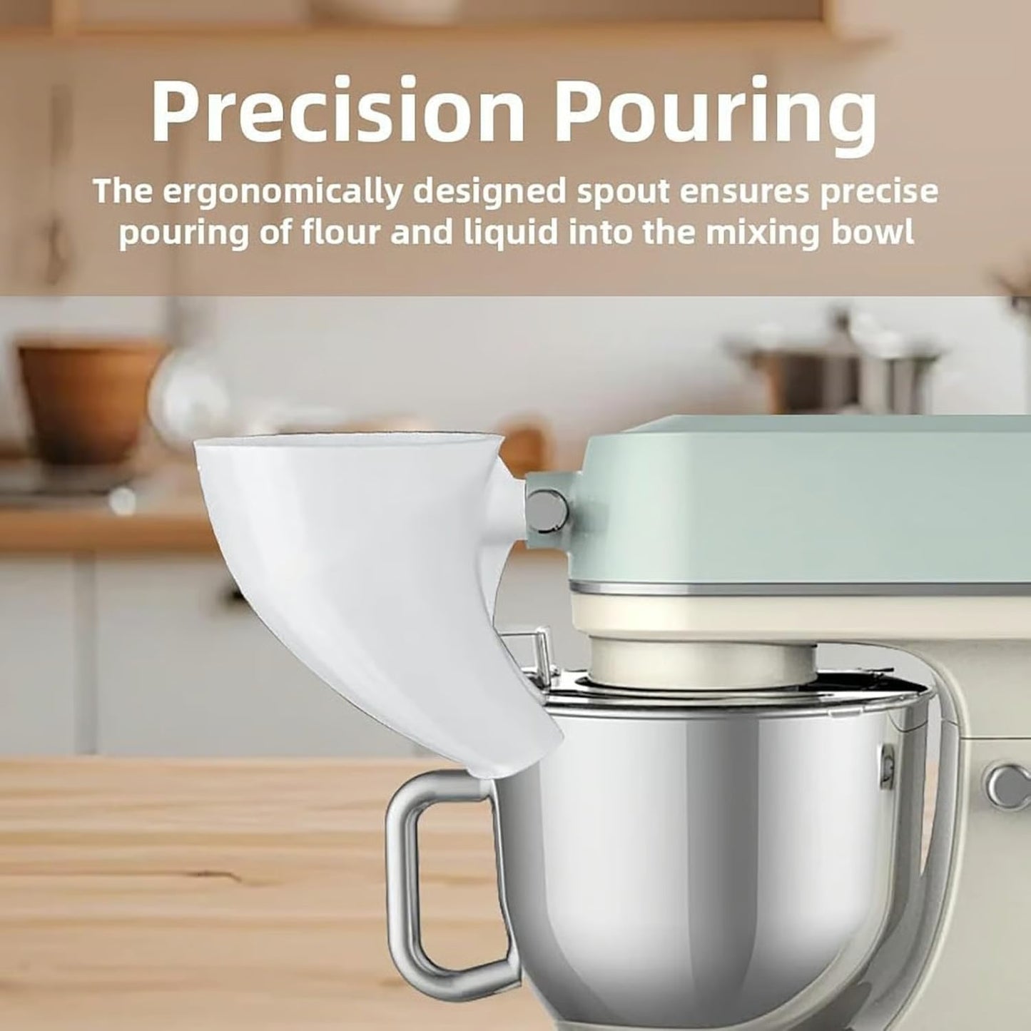 🔥Christmas 50% OFF - ✨Flour Funnel for Kitchen Aid Stand Mixer