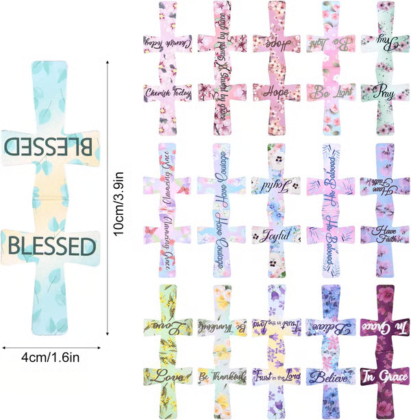 📖16 Pcs Magnetic Cross Bookmarks Gifts for Bible Study, Readers, Teachers, Students🌸✝️