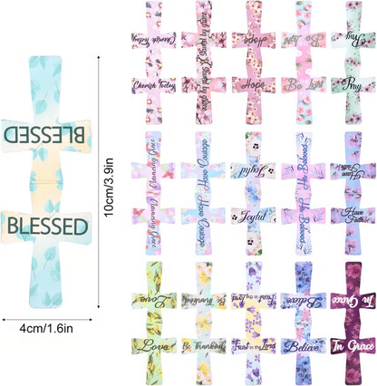 📖16 Pcs Magnetic Cross Bookmarks Gifts for Bible Study, Readers, Teachers, Students🌸✝️