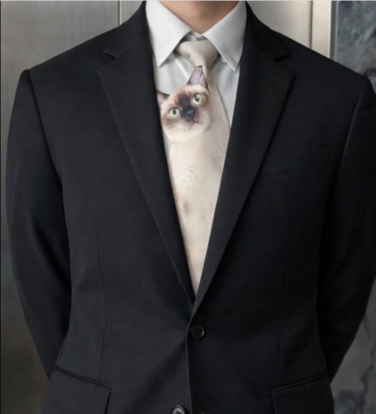 3D🐾Basic Pet Tie – Cat Animal Pattern Tie